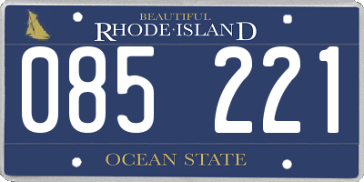 RI license plate 085221