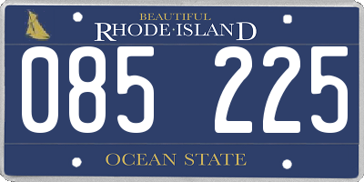 RI license plate 085225