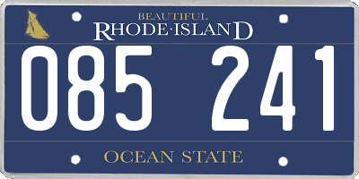 RI license plate 085241