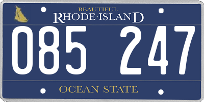 RI license plate 085247