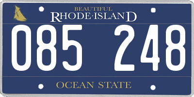 RI license plate 085248
