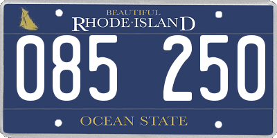 RI license plate 085250