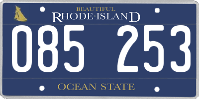 RI license plate 085253