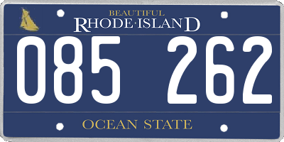 RI license plate 085262