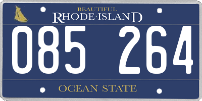 RI license plate 085264
