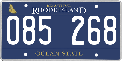 RI license plate 085268