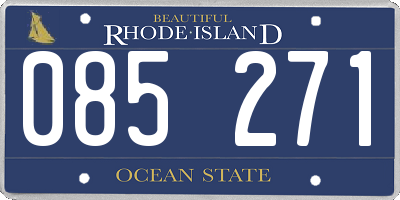 RI license plate 085271
