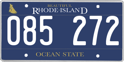RI license plate 085272