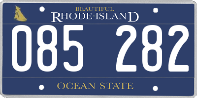 RI license plate 085282