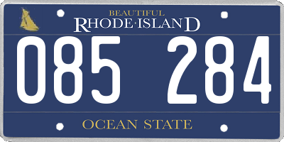 RI license plate 085284