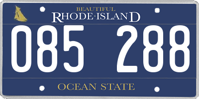 RI license plate 085288