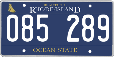 RI license plate 085289