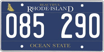 RI license plate 085290