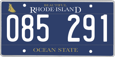 RI license plate 085291
