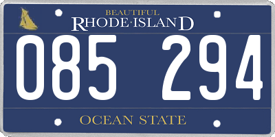 RI license plate 085294