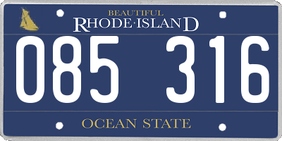 RI license plate 085316