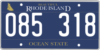 RI license plate 085318