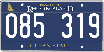 RI license plate 085319