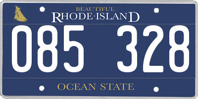 RI license plate 085328