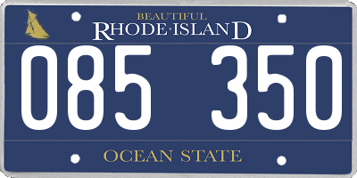 RI license plate 085350