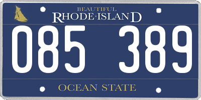 RI license plate 085389