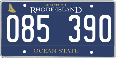 RI license plate 085390