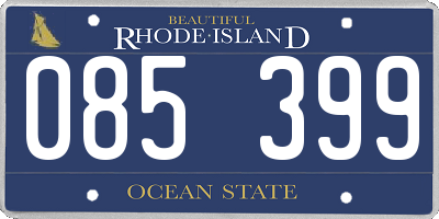 RI license plate 085399