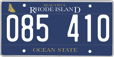RI license plate 085410