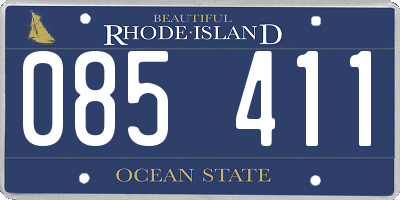 RI license plate 085411