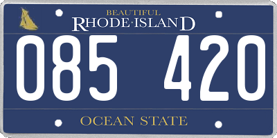 RI license plate 085420