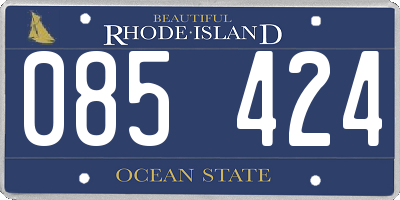 RI license plate 085424