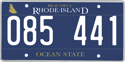 RI license plate 085441