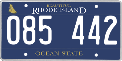 RI license plate 085442