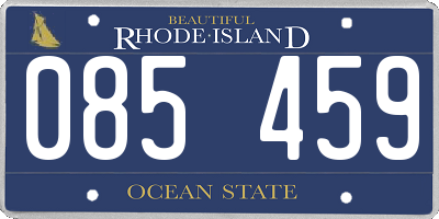 RI license plate 085459
