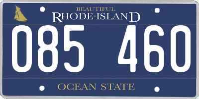 RI license plate 085460