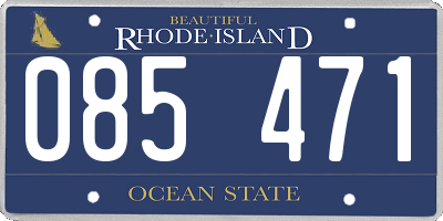 RI license plate 085471