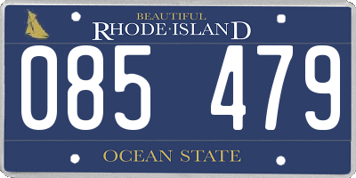 RI license plate 085479
