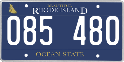RI license plate 085480