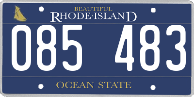 RI license plate 085483