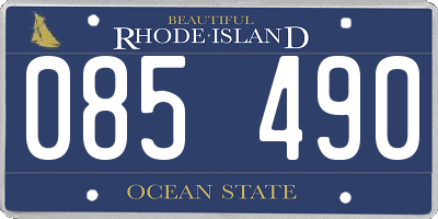 RI license plate 085490
