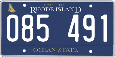 RI license plate 085491