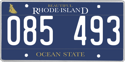 RI license plate 085493