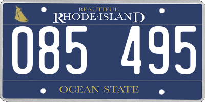 RI license plate 085495