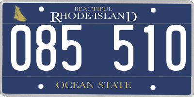 RI license plate 085510