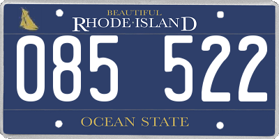 RI license plate 085522
