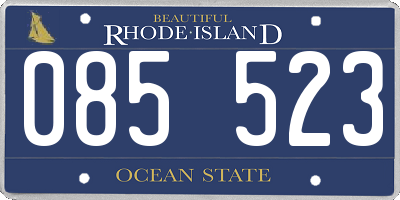 RI license plate 085523