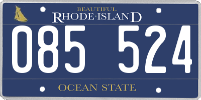 RI license plate 085524