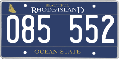 RI license plate 085552