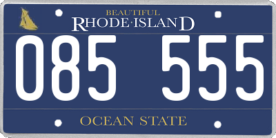 RI license plate 085555