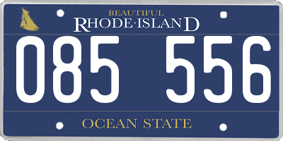 RI license plate 085556